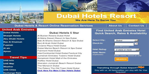 List of Hotels and Resorts in UAE