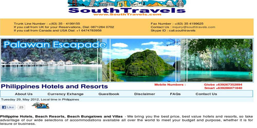 South Travels Website